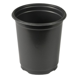 [907210] 4.5'' x 5.5'' Round Black Pot 1 Quart - Qty 10 pots