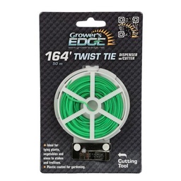[HGC800055] Grower's Edge Green Twist Tie Dispenser w/ Cutter, 164 ft