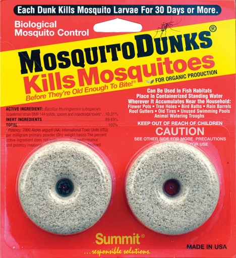 Summit Mosquito Dunks Kills Mosquitoes Organic
