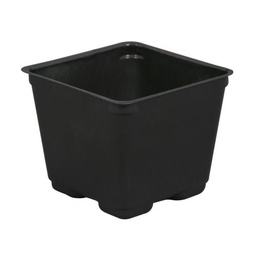 [HGC724034] Gro Pro Black Square Pots Blow-Molded