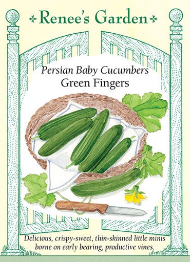 [5826] Renee's Garden Cucumbers Persian Baby Green Fingers