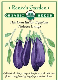 [3081] Renee's Garden Heirloom Italian Eggplant Violetta Lunga