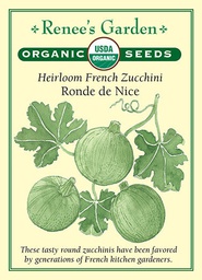 [3049] Renee's Garden Heirloom Zucchini French Ronde de Nice