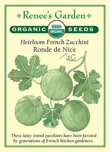 [3049] Renee's Garden Heirloom Zucchini French Ronde de Nice