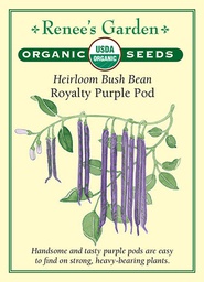 [3028] Renee's Garden Heirloom Bean Bush Royalty Purple Pod
