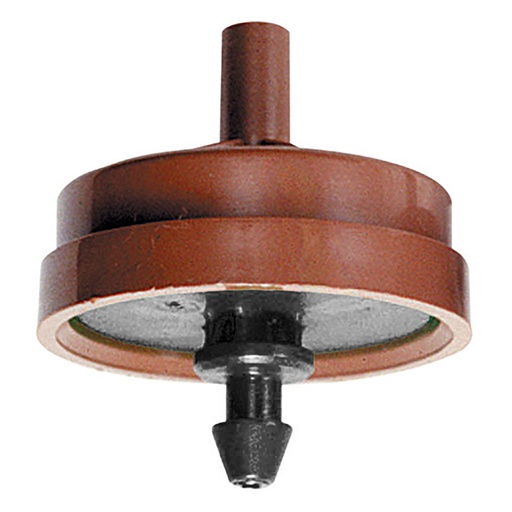 [21020-001433] Netafim Techflow Pressure Compensating Emitter with Barbed Nipple Outlet, 1.06 GPH, Black, 250-Pack