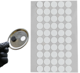 [LCJAR-AF-050] Microppose Adhesive Jar Filter Discs 50-Pack