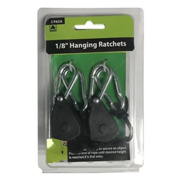 [121201] Rope Ratcheting Light Hangers, 1/8 in, 2-Pack