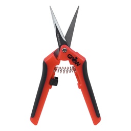 [550932] Grow1 Orange Trimming Shears Curved Blade Scissors