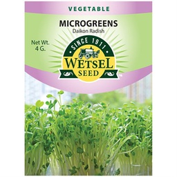 [WET31239] Wetsel Seed Microgreens Daikon Radish Seed, 4 g