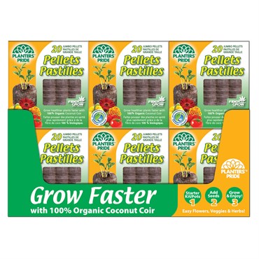 [PPR3491] PlantBest Coconut Coir Pellet Refill, 20-Pack