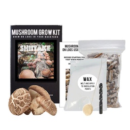 [LOG-LE3-100] North Spore Organic Shiitake Mushroom Outdoor Log Kit