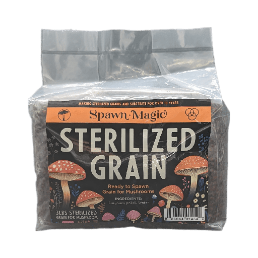 [SMRMS-3LB] Spawn Magic Sterilized Red Milo Sorghum Bag, 3 lb