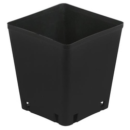 [HGC725046] Gro Pro Black Plastic Square Pots 5.5 in